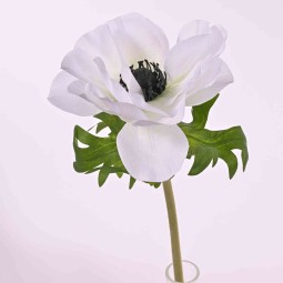 Anemone in stelo singolo 46 cm. in vari colori - Bianco