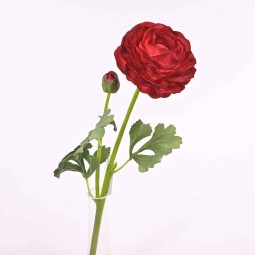 Ranuncolo real touch 45 cm in diversi colori - Rosso