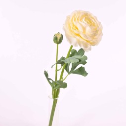 Ranuncolo real touch 45 cm in diversi colori - Bianco