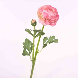 Ranuncolo real touch 45 cm in diversi colori - Rosa chiaro