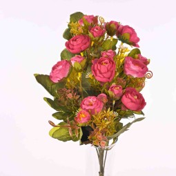 Ranuncoli in mazzo frontale - 40 Cm in diversi colori - Fucsia