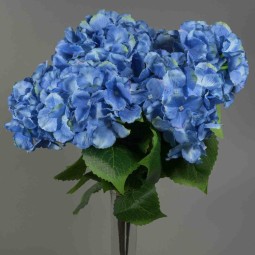 Ortensie in mazzo - 50 Cm in vari colori - Blu