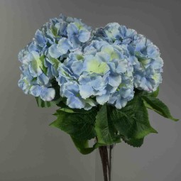 Ortensie in mazzo - 50 Cm in vari colori - Azzurro