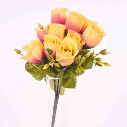 Mazzo di Rose e Boccioli - 26 cm assortito