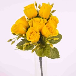 Mazzo di Rose e Boccioli - 26 cm assortito