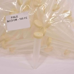 Fiale in PPL 100 Pezzi - 15x80 Mm / 35 Cc